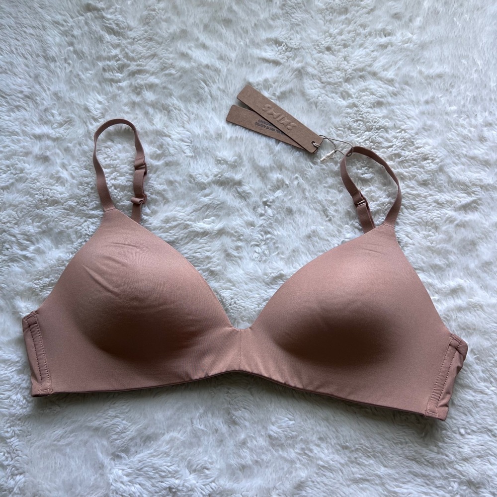 SKIMS Fits Everybody Scoop Bralette Ochre Brown BR-SCN-2025 Womens Size M NWT
